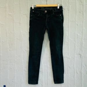 Madewell Black Mid-Rise Skinny Jeans 25